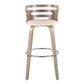 Cosini 30" Fixed-Height Barstool - Set of 2 By LumiSource - B30-COSIPU-GRTZR2 LGYLGYBK2 | Bar Stools | Modishstore - 19