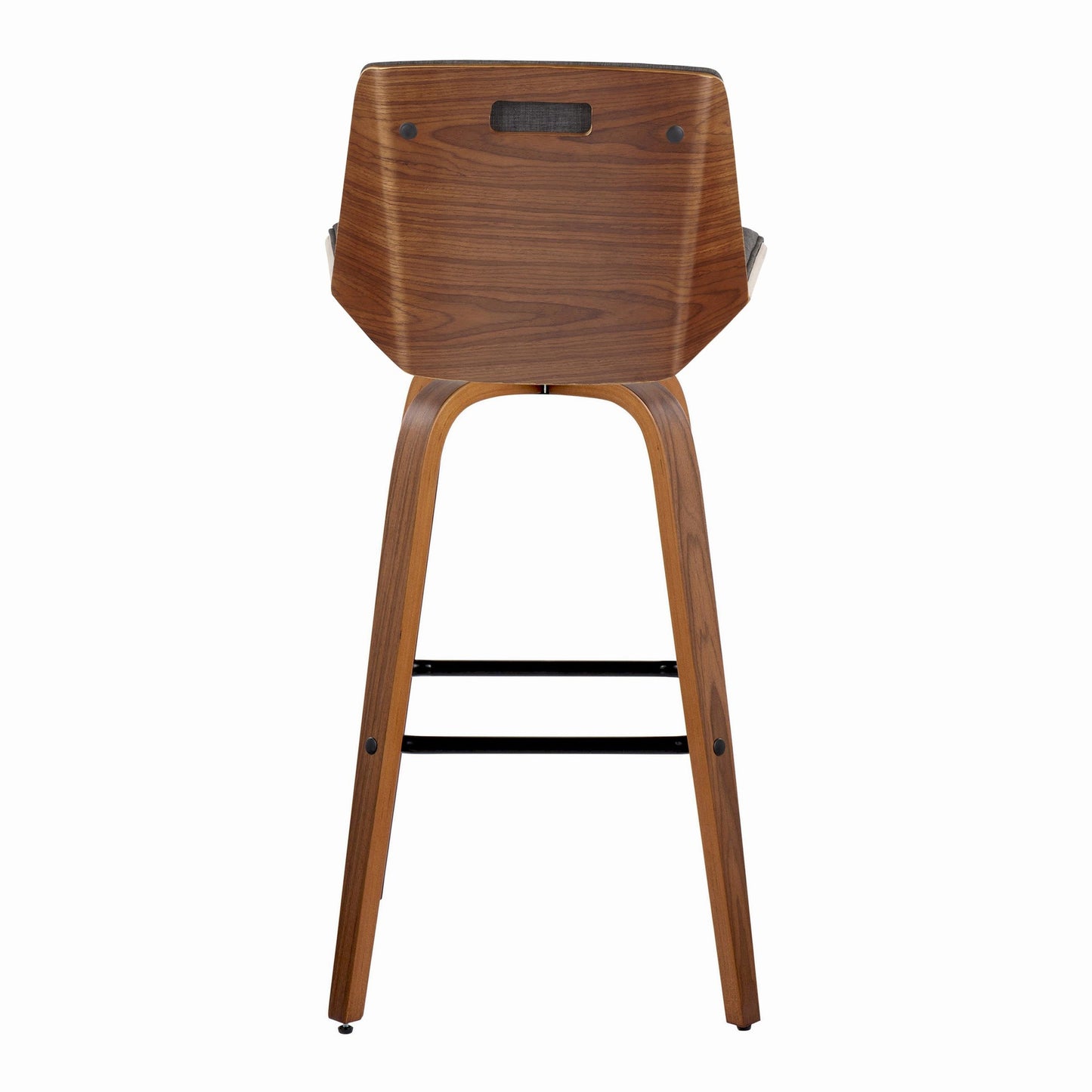 Corazza 30" Fixed-Height Barstool - Set of 2 By LumiSource - B30-CRZZFB-GRTZS2 WLWLCHAR2 | Bar Stools | Modishstore - 31