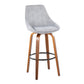 Diana 30" Fixed-Height Barstool - Set of 2 By LumiSource - B30-DIANACOR-GRTZQ2 WLGY2 | Bar Stools | Modishstore - 6