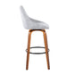 Diana 30" Fixed-Height Barstool - Set of 2 By LumiSource - B30-DIANACOR-GRTZQ2 WLGY2 | Bar Stools | Modishstore - 7
