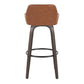 Daniella 30" Fixed-Height Barstool - Set of 2 By LumiSource - B30-DNLAPU-GRTZQ2 BNCAM2 | Bar Stools | Modishstore - 10