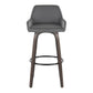Daniella 30" Fixed-Height Barstool - Set of 2 By LumiSource - B30-DNLAPU-GRTZQ2 BNCAM2 | Bar Stools | Modishstore - 19