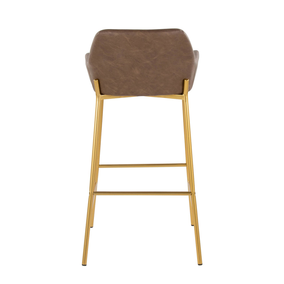 Daniella 30" Fixed-Height Barstool - Set of 2 By LumiSource - B30-DNLAPU2 AUE2 | Bar Stools | Modishstore - 7