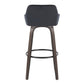 Daniella 30" Fixed-Height Barstool - Set of 2 By LumiSource - B30-DNLAV-GRTZQ2 BNBK2 | Bar Stools | Modishstore - 10
