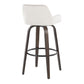 Daniella 30" Fixed-Height Barstool - Set of 2 By LumiSource - B30-DNLAV-GRTZQ2 BNBK2 | Bar Stools | Modishstore - 18