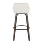 Daniella 30" Fixed-Height Barstool - Set of 2 By LumiSource - B30-DNLAV-GRTZQ2 BNBK2 | Bar Stools | Modishstore - 21