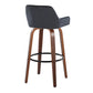 Daniella 30" Fixed-Height Barstool - Set of 2 By LumiSource - B30-DNLAV-GRTZQ2 WLBK2 | Bar Stools | Modishstore - 8