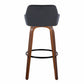 Daniella 30" Fixed-Height Barstool - Set of 2 By LumiSource - B30-DNLAV-GRTZQ2 WLBK2 | Bar Stools | Modishstore - 10