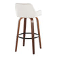 Daniella 30" Fixed-Height Barstool - Set of 2 By LumiSource - B30-DNLAV-GRTZQ2 WLBK2 | Bar Stools | Modishstore - 18
