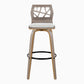 Folia 30" Fixed-Height Barstool - Set of 2 By LumiSource - B30-FOLIAFB-GRTZQ2 LGYLGYLGY2 | Bar Stools | Modishstore - 9