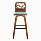 Folia 30" Fixed-Height Barstool - Set of 2 By LumiSource - B30-FOLIAFB-GRTZQ2 LGYLGYLGY2 | Bar Stools | Modishstore - 30