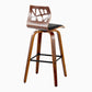 Folia 30" Fixed-Height Barstool - Set of 2 By LumiSource - B30-FOLIAPU-GRTZX2 NANACR2 | Bar Stools | Modishstore - 19
