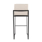 Fuji High Back 30" Fixed-Height Barstool - Set of 3 By LumiSource - B30-FUJIHBFB BKBG3 | Bar Stools | Modishstore - 7