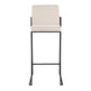 Fuji High Back 30" Fixed-Height Barstool - Set of 3 By LumiSource - B30-FUJIHBFB BKBG3 | Bar Stools | Modishstore - 6