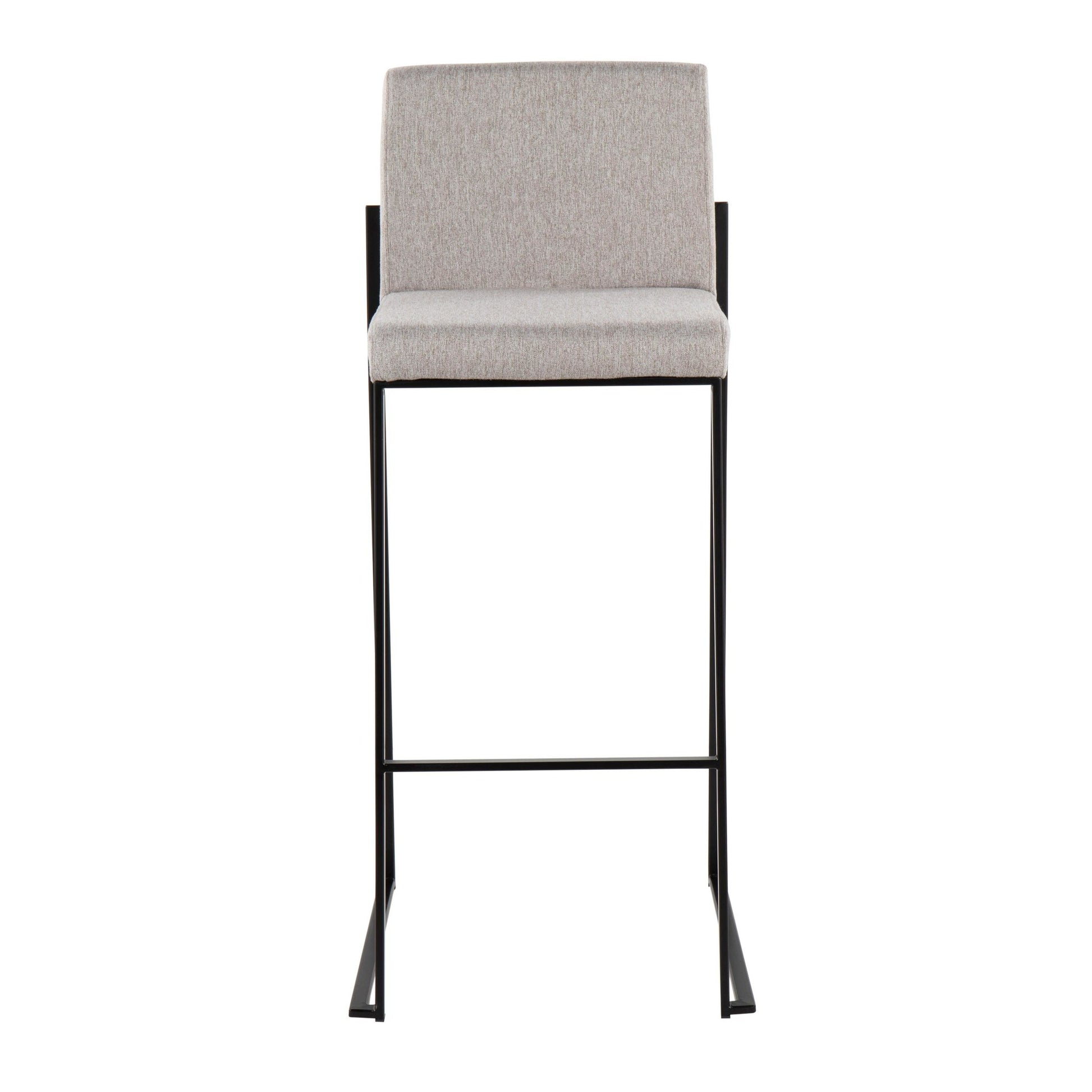 Fuji High Back 30" Fixed-Height Barstool - Set of 3 By LumiSource - B30-FUJIHBFB BKBG3 | Bar Stools | Modishstore - 14