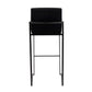 Fuji High Back 30" Fixed-Height Barstool - Set of 3 By LumiSource - B30-FUJIHBV BKBK3 | Bar Stools | Modishstore - 6