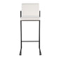 Fuji High Back 30" Fixed-Height Barstool - Set of 3 By LumiSource - B30-FUJIHBV BKW3 | Bar Stools | Modishstore - 5