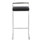 Fuji Stacker 30" Fixed-Height Barstool - Set of 3 By LumiSource - B30-FUJIPU SSBK3 | Bar Stools | Modishstore - 8