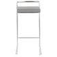 Fuji Stacker 30" Fixed-Height Barstool - Set of 3 By LumiSource - B30-FUJIPU SSBK3 | Bar Stools | Modishstore - 16