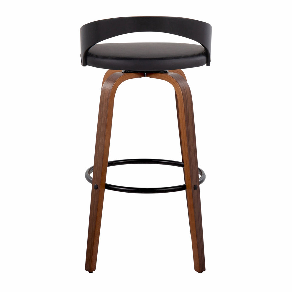 Grotto 30" Fixed-Height Barstool - Set of 2 By LumiSource - B30-GROTTOPU-GRTZR2 NANABN2 | Bar Stools | Modishstore - 50