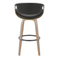 Symphony 30" Fixed-Height Barstool - Set of 2 By LumiSource - B30-SYMPPU-GRTZQ2 LGYLGYBK2 | Bar Stools | Modishstore - 10
