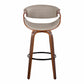 Symphony 30" Fixed-Height Barstool - Set of 2 By LumiSource - B30-SYMPPU-GRTZQ2 LGYLGYBK2 | Bar Stools | Modishstore - 17