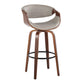 Symphony 30" Fixed-Height Barstool - Set of 2 By LumiSource - B30-SYMPPU-GRTZQ2 LGYLGYBK2 | Bar Stools | Modishstore - 14