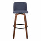 Toriano 30" Fixed-Height Barstool - Set of 2 By LumiSource - B30-TRNOFB-GRTZQ2 WLBU2 | Bar Stools | Modishstore - 9