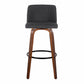 Toriano 30" Fixed-Height Barstool - Set of 2 By LumiSource - B30-TRNOFB-GRTZQ2 WLBU2 | Bar Stools | Modishstore - 19