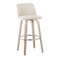 Toriano 30" Fixed-Height Barstool - Set of 2 By LumiSource - B30-TRNOFB-GRTZR2 WWNCR2 | Bar Stools | Modishstore - 6