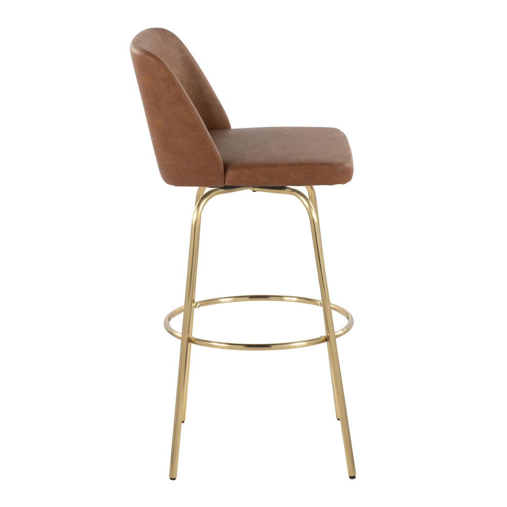 Toriano 30" Fixed-Height Barstool - Set of 2 By LumiSource - B30-TRNOPU-CLARZG2 AUCAM2 | Bar Stools | Modishstore - 7
