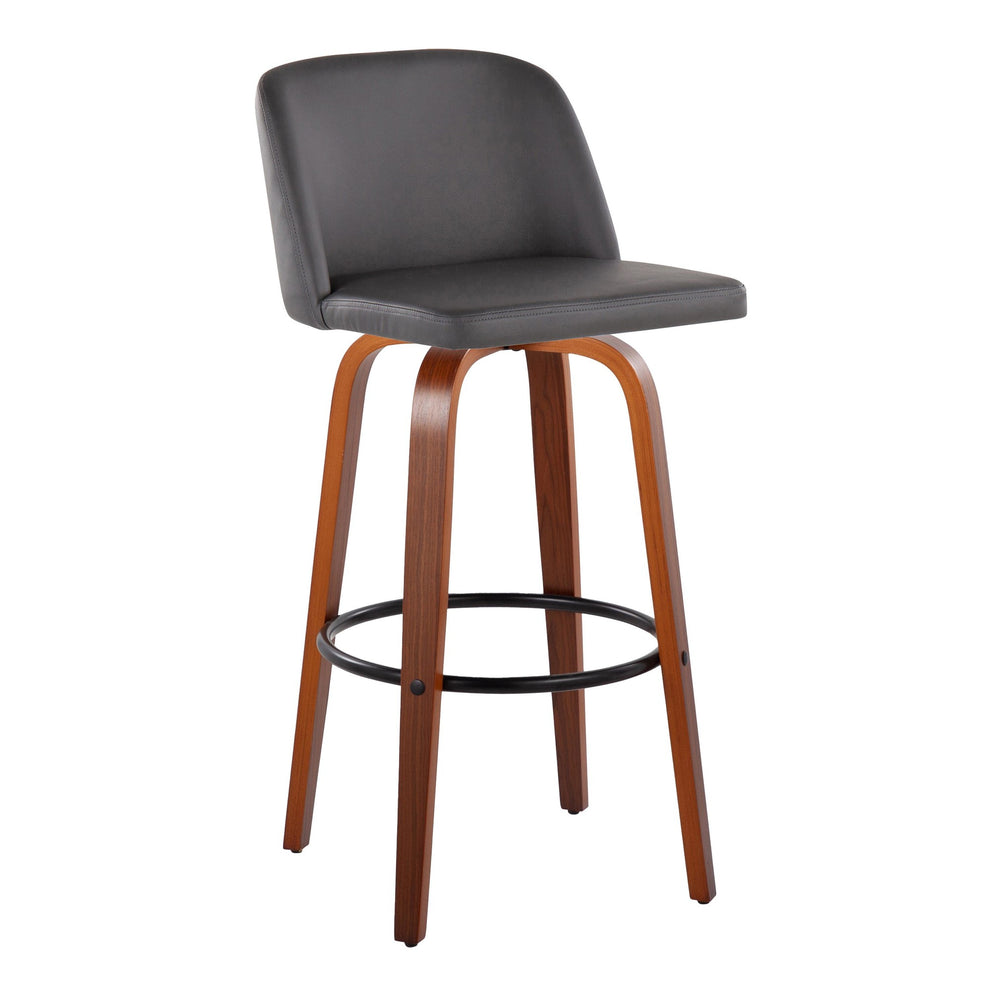 Toriano 30" Fixed Height Barstool - Set of 2 Cream By LumiSource | Bar Stools | Modishstore - 7