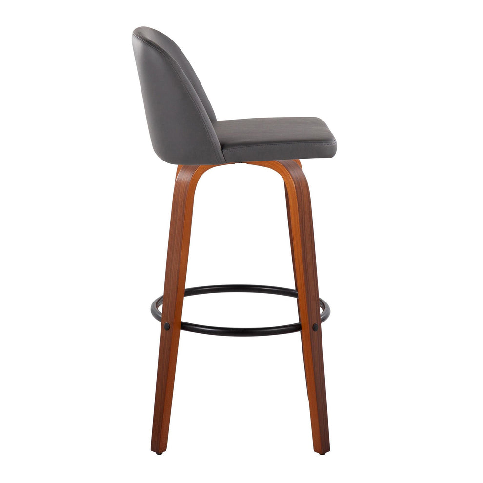 Toriano 30" Fixed Height Barstool - Set of 2 Cream By LumiSource | Bar Stools | Modishstore - 9