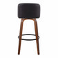 Toriano 30" Fixed-Height Barstool - Set of 2 By LumiSource - B30-TRNOFB-GRTZQ2 WLGY2 | Bar Stools | Modishstore - 20