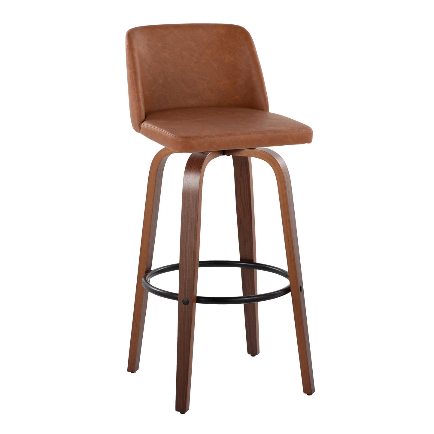 Toriano 30" Fixed-Height Barstool - Set of 2 By LumiSource - B30-TRNOPU-GRTZQ2 WLCAM2 | Bar Stools | Modishstore - 6