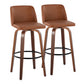Toriano 30" Fixed-Height Barstool - Set of 2 By LumiSource - B30-TRNOPU-GRTZQ2 WLCAM2 | Bar Stools | Modishstore - 5