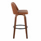 Toriano 30" Fixed-Height Barstool - Set of 2 By LumiSource - B30-TRNOPU-GRTZQ2 WLCAM2 | Bar Stools | Modishstore - 7