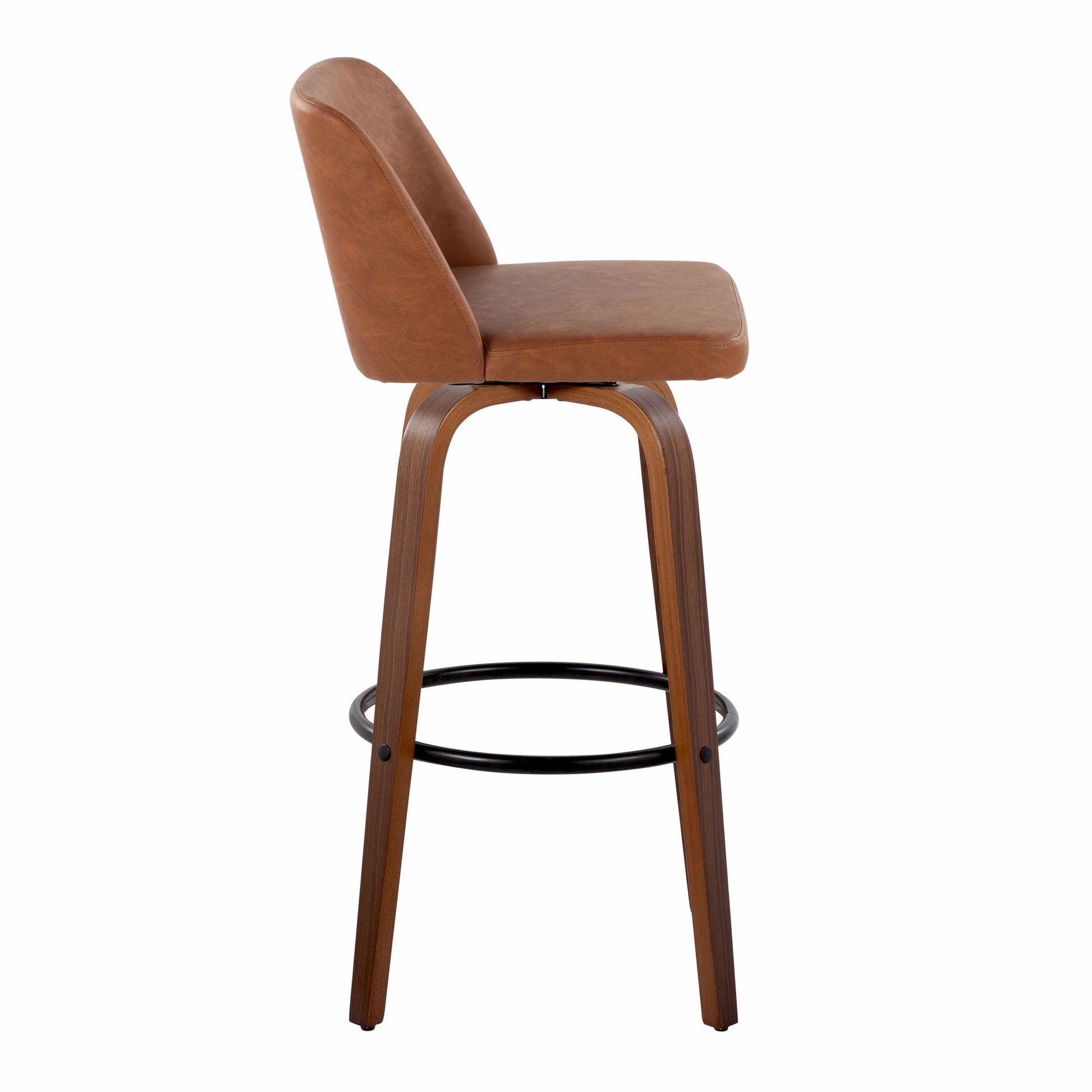 Toriano 30" Fixed-Height Barstool - Set of 2 By LumiSource - B30-TRNOPU-GRTZQ2 WLCAM2 | Bar Stools | Modishstore - 7