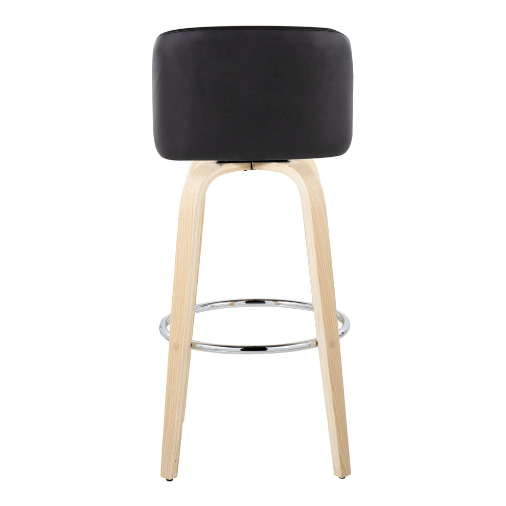 Toriano 30" Fixed-Height Barstool - Set of 2 By LumiSource - B30-TRNOPU-GRTZR2 NABK2 | Bar Stools | Modishstore - 10