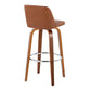 Toriano 30" Fixed-Height Barstool - Set of 2 By LumiSource - B30-TRNOPU-GRTZR2 WLBK2 | Bar Stools | Modishstore - 18