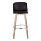 Toriano 30" Fixed-Height Barstool - Set of 2 By LumiSource - B30-TRNOPU-GRTZR2 WWBK2 | Bar Stools | Modishstore - 9