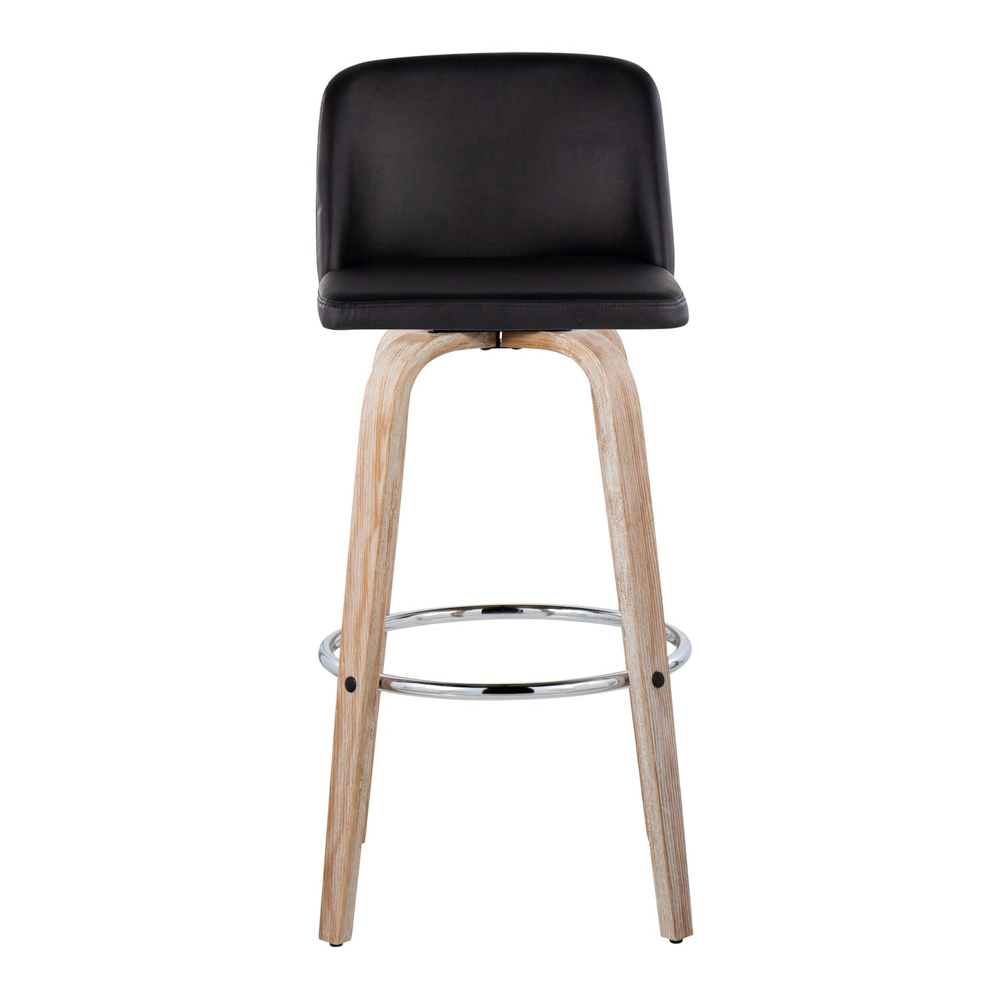 Toriano 30" Fixed-Height Barstool - Set of 2 By LumiSource - B30-TRNOPU-GRTZR2 WWBK2 | Bar Stools | Modishstore - 9