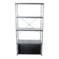 LeisureMod Brentwood Etagere Bookcase with Black Powder Coated Steel Frame and Melamine Board Shelves | Bookcases | Modishstore - 10