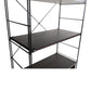 LeisureMod Brentwood Etagere Bookcase with Black Powder Coated Steel Frame and Melamine Board Shelves | Bookcases | Modishstore - 22