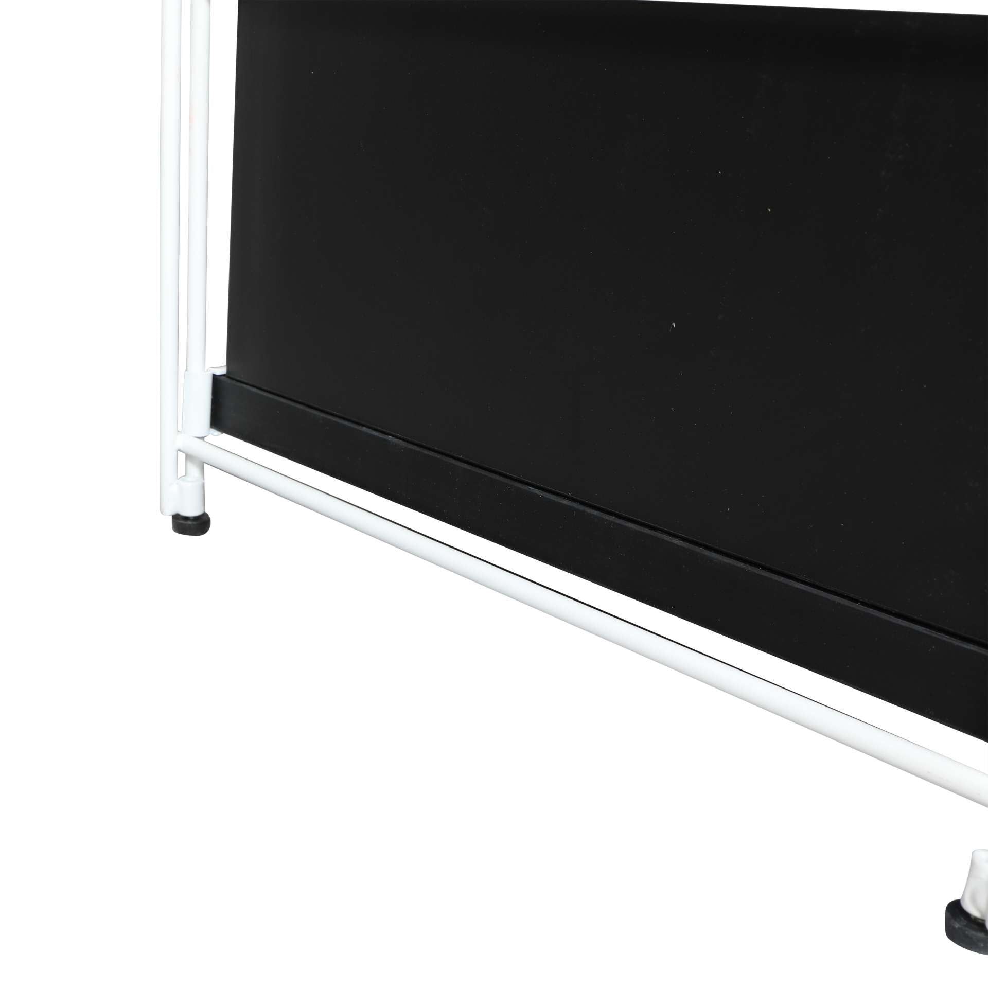 LeisureMod Brentwood Etagere Bookcase with White Powder Coated Steel Frame and Melamine Board Shelves | Bookcases | Modishstore - 13