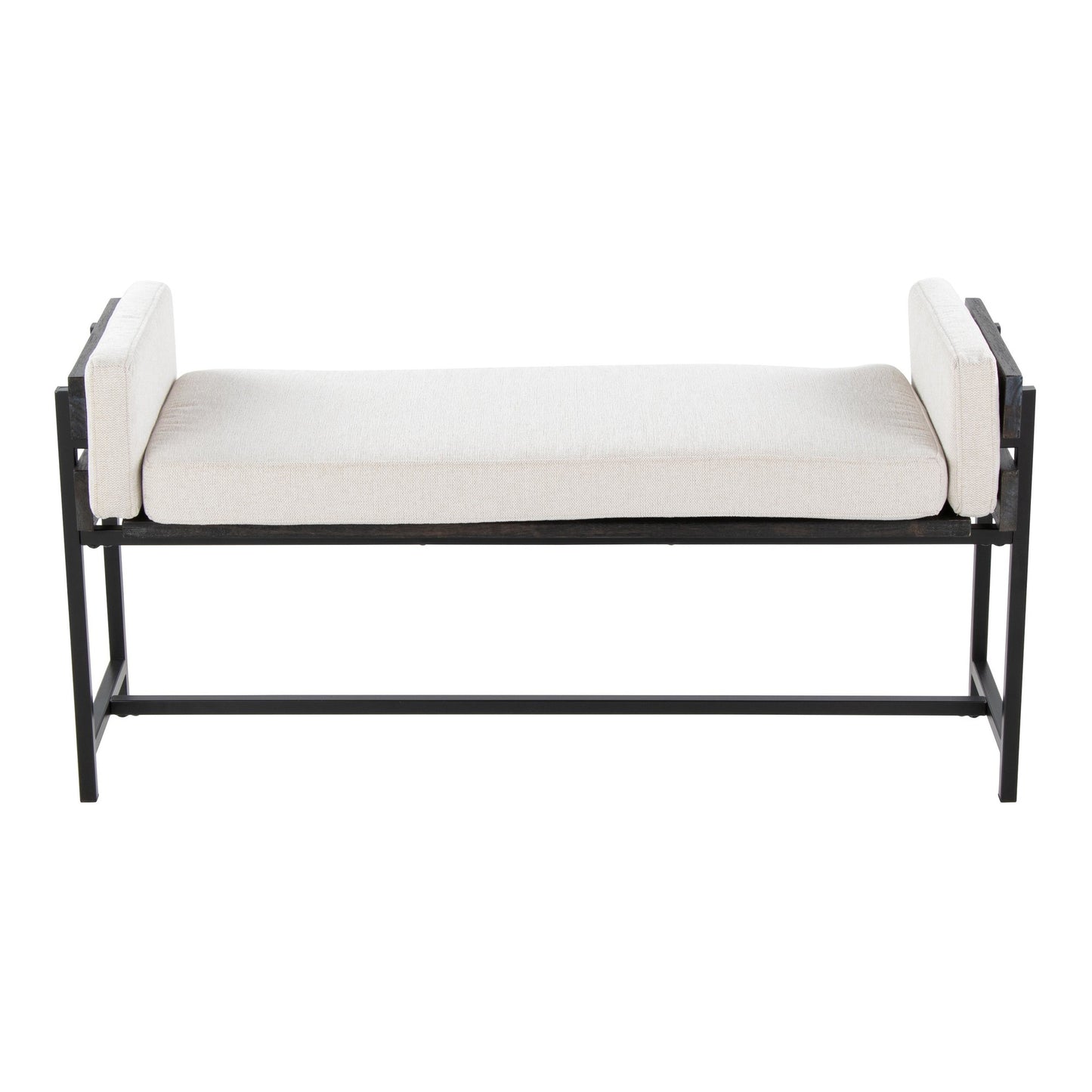 Kari Bench By LumiSource - BC18-KARI2 BKGYCR1 | Benches | Modishstore - 6