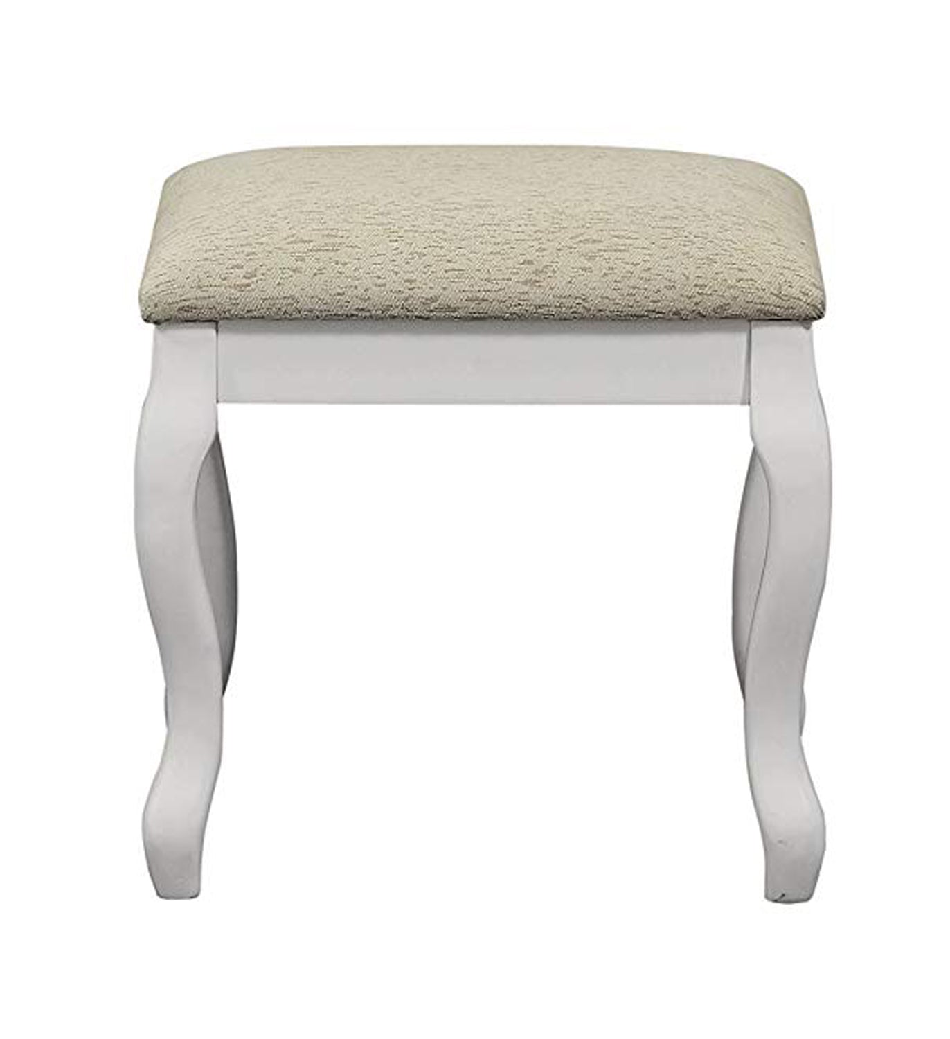 Cherub Vanity Set Featuring Stool And Mirror White By Benzara | Bedroom Sets | Modishstore - 4