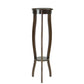 Round Pedestal Stand with Open Bottom Shelf and Flared Legs, Brown By Benzara | Hooks & Racks | Modishstore - 2