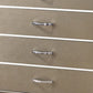 Five Drawer Wooden Chest with Polished Metallic Pulls, Champagne Gold By Benzara | Cabinets | Modishstore - 3