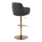 Boyne Adjustable Barstool - Set of 2 By LumiSource - BS-BOYNEPU-RT2 AUBK2 | Bar Stools | Modishstore - 4